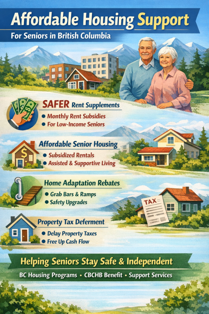 Affordable Housing Support Programs for Seniors Across British Columbia Affordable Housing Support Programs for Seniors Across British Columbia