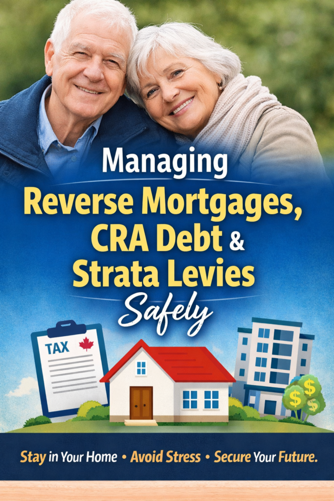 Managing Reverse Mortgages, CRA Debt & Strata Levies Safely Managing Reverse Mortgages, CRA Debt & Strata Levies Safely