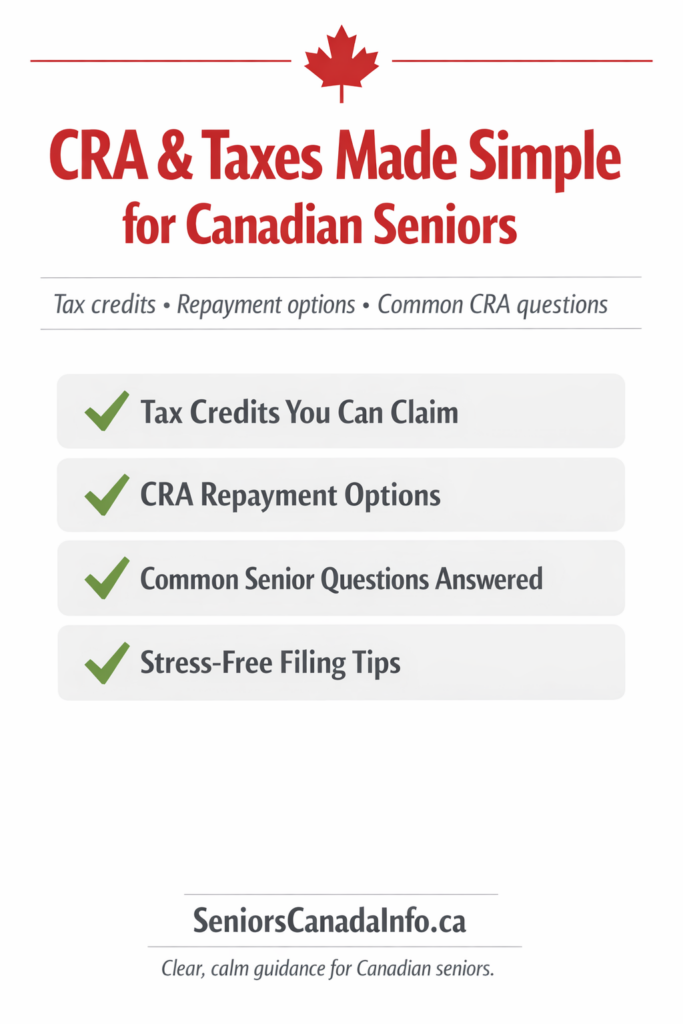 CRA & Taxes: Simple, Senior‑Friendly Guide for Canadians
