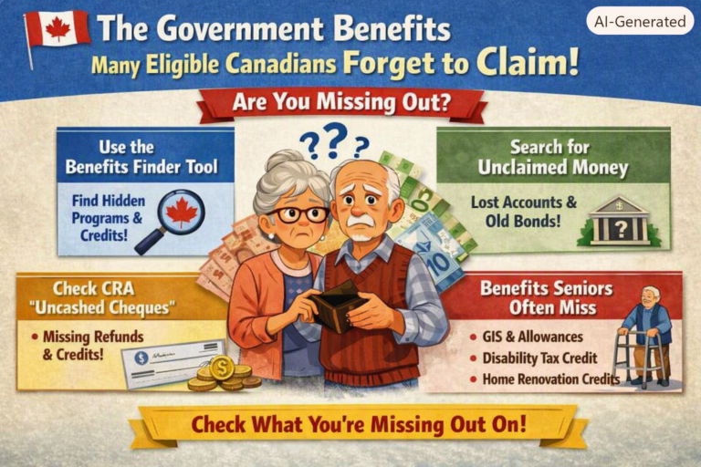 How To Get Government benefits that Canadians often overlook