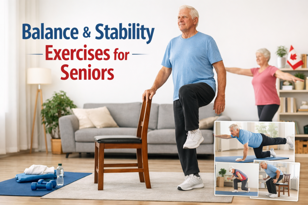 Simple Balance and Stability Exercises For Seniors Simple Balance and Stability Exercises For Seniors