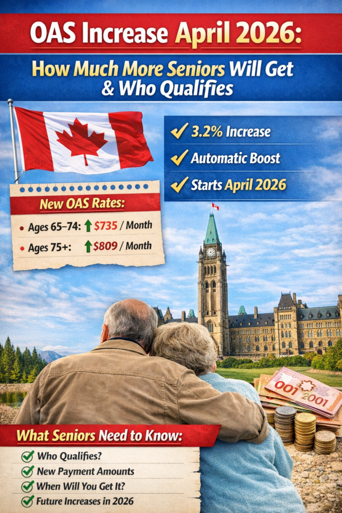 OAS Increase April 2026: How Much More Seniors Will Get and Who Qualifies OAS Increase April 2026: How Much More Seniors Will Get and Who Qualifies