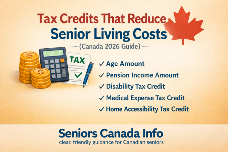 Tax Credits That Reduce Canadian Senior Living Costs