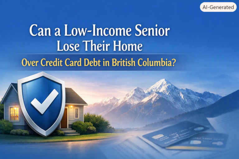 Can a Low‑Income Senior Lose Their Home Over Credit Card Debt in British Columbia?