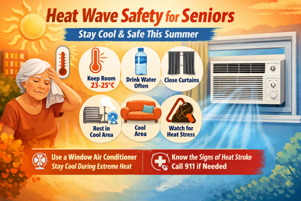 Heat‑Wave Safety for Seniors How a Simple Window Air Conditioner Can Save Lives