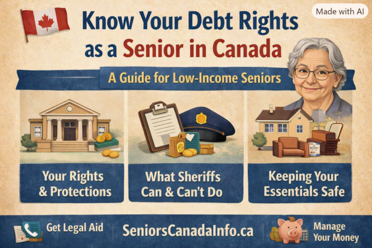 Can the Sheriff Take Your Possessions If You’re Sued for Debt? A Guide for Low‑Income Seniors in Canada