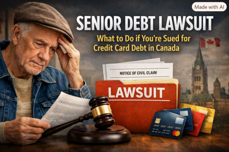 If a Senior Gets Sued for Credit Card Debt in Canada: What You Need to Know, What Happens Next, and How to Protect Yourself