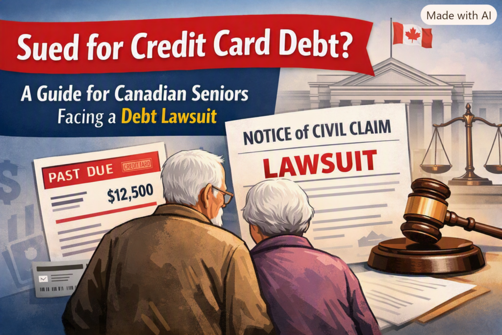 If a Senior Gets Sued for Credit Card Debt in Canada: What You Need to Know, What Happens Next, and How to Protect Yourself