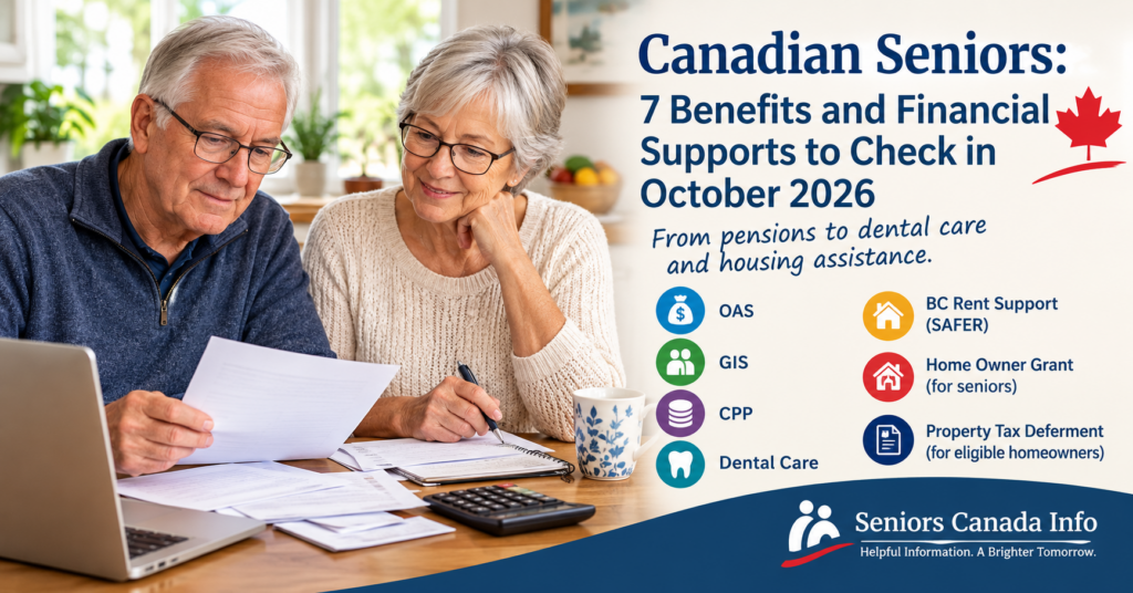 7 Benefits for Canadian Seniors to Check in October 2026